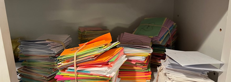 Notes I have written to my kiddos every school day for past four years